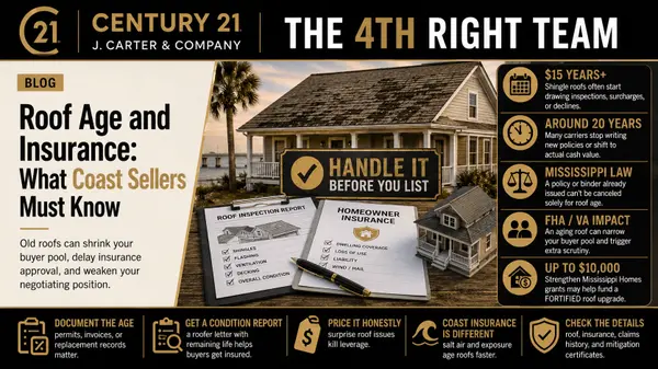 Roof Age and Insurance: What Coast Sellers Must Know,Randy Richardson