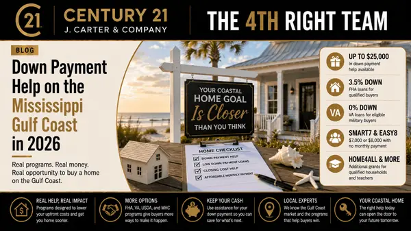 Down Payment Help on the Mississippi Gulf Coast in 2026,Randy Richardson