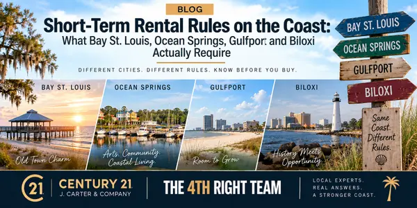 feature image of Short-Term Rental Rules on the Coast: What Bay St. Louis, Ocean Springs, Gulfport, and Biloxi Actually Require
