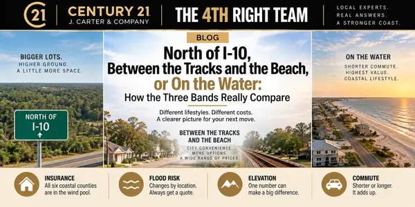 feature image of North of I-10, Near the Tracks, or On the Water: Comparing the Gulf Coast's Three Bands