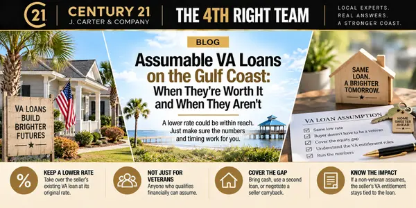 feature image of Assumable VA Loans on the Gulf Coast: When They're Worth It and When They Aren't