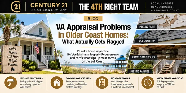 feature image of VA Appraisal Problems in Older Coast Homes: What Actually Gets Flagged