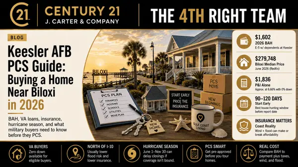Keesler AFB PCS Guide: Buying a Home Near Biloxi in 2026,Randy Richardson