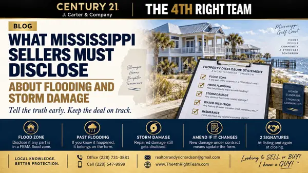 feature image of Mississippi Seller Disclosure: Flooding and Storm Damage