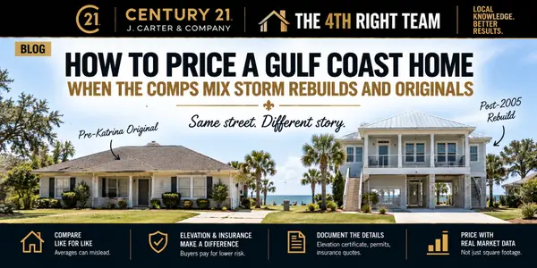 feature image of How to Price a Gulf Coast Home When the Comps Mix Storm Rebuilds and Originals