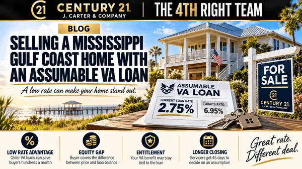 feature image of Selling a Mississippi Gulf Coast Home With an Assumable VA Loan