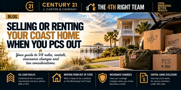 feature image of Renting Out Your Coast Home After You PCS