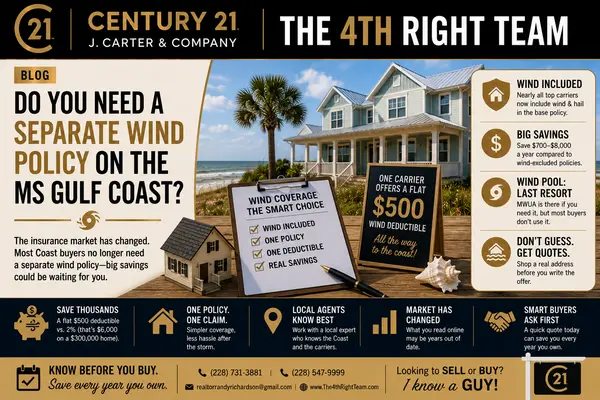 Do You Need a Separate Wind Policy on the MS Gulf Coast?,Randy Richardson