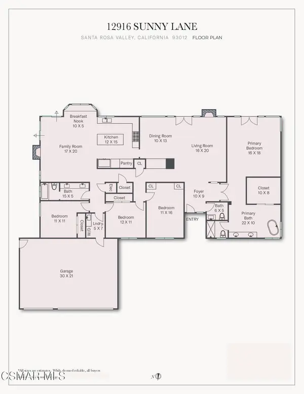 12916 Sunny Lane, Santa Rosa (ven), CA 93012