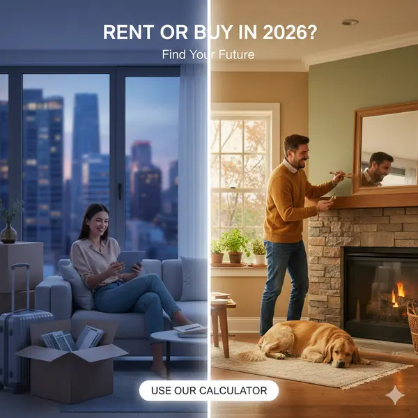 Renting vs. Buying in 2026: Navigating the New Housing Landscape with an example of a rent or buy calculation,Lori Collins