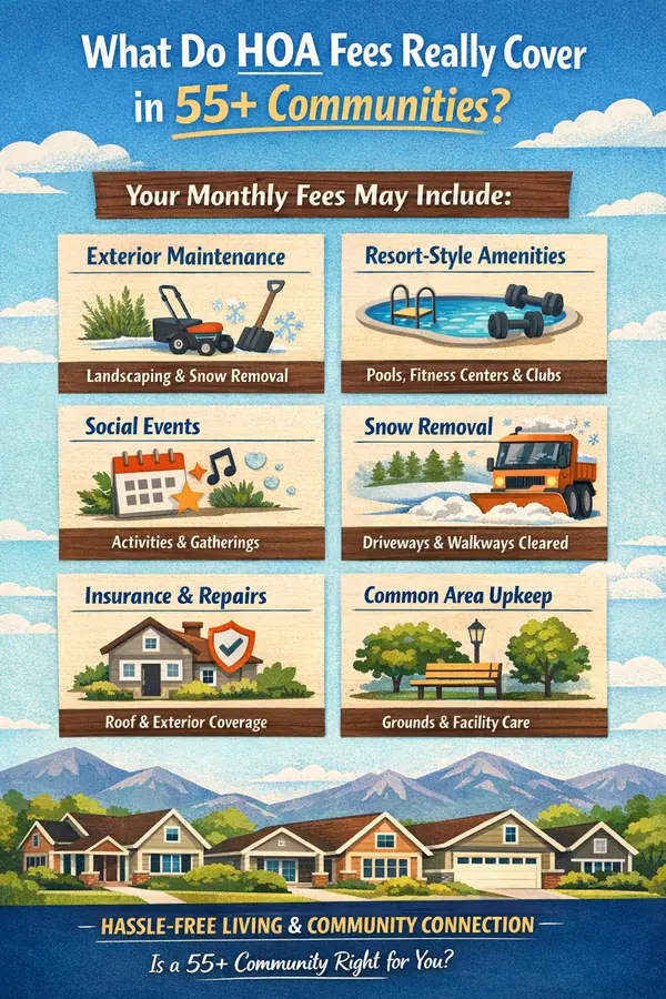 What HOA Fees Really Cover in 55+ Communities
