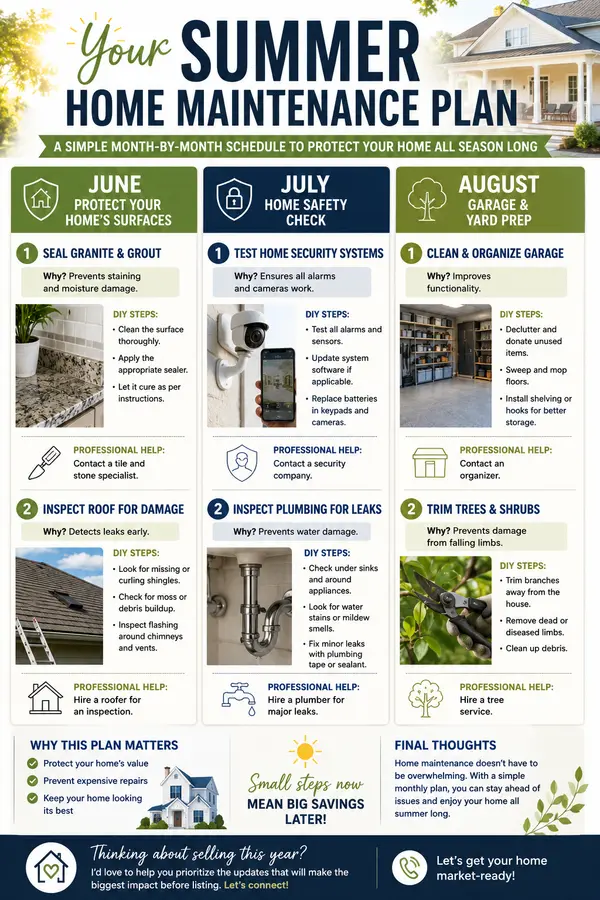Your Summer Home Maintenance Plan: June Through August