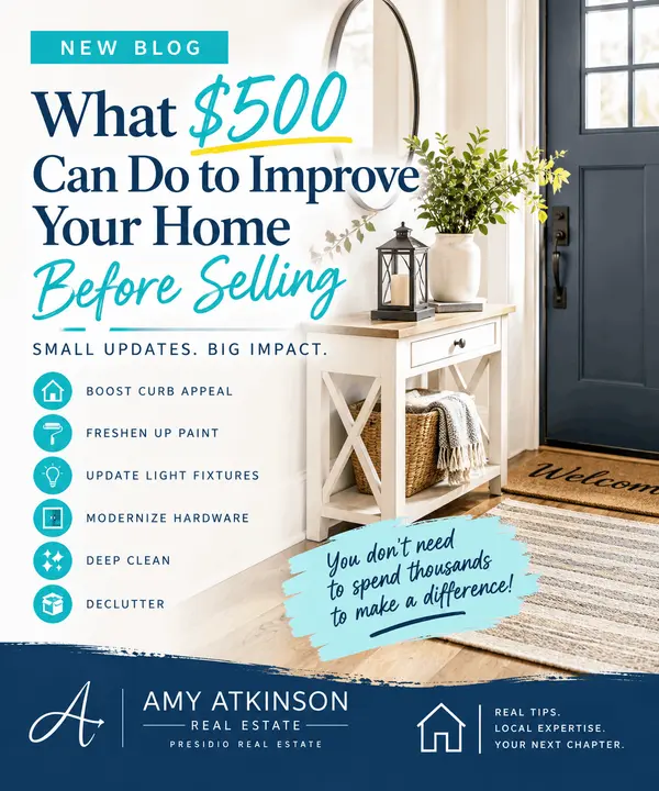 What $500 Can Do to Improve Your Home Before Selling,Amy Atkinson