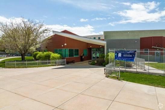 Public school entrance in the Hooper, Utah area, Weber School District