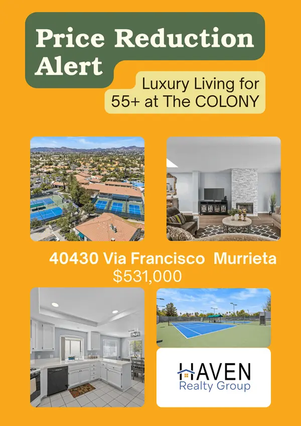 40430 Via Francisco | Price Reduction | Murrieta at The Colony,Patti Gregory