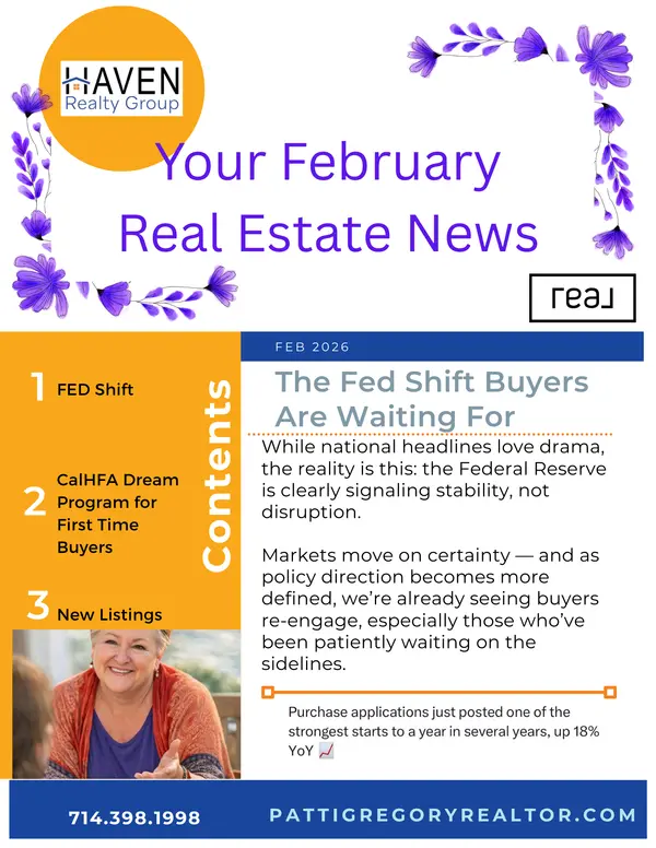 Your February Real Estate Newsletter,Patti Gregory