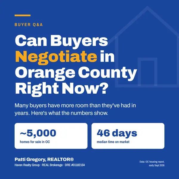Can Buyers Negotiate in Orange County Right Now?