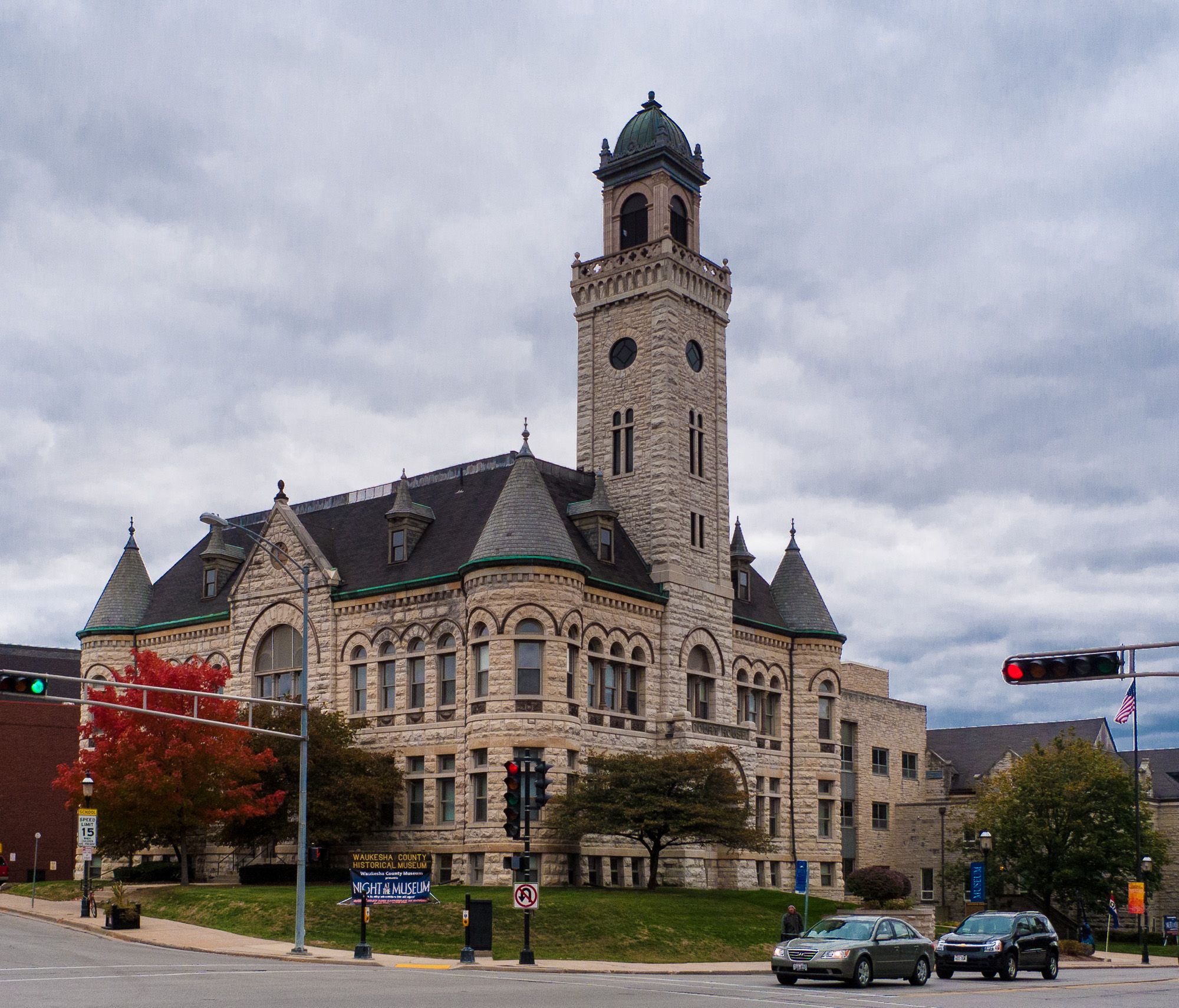 Old Waukesha County Courthouse and Clock Tower, downtown Waukesha, WI