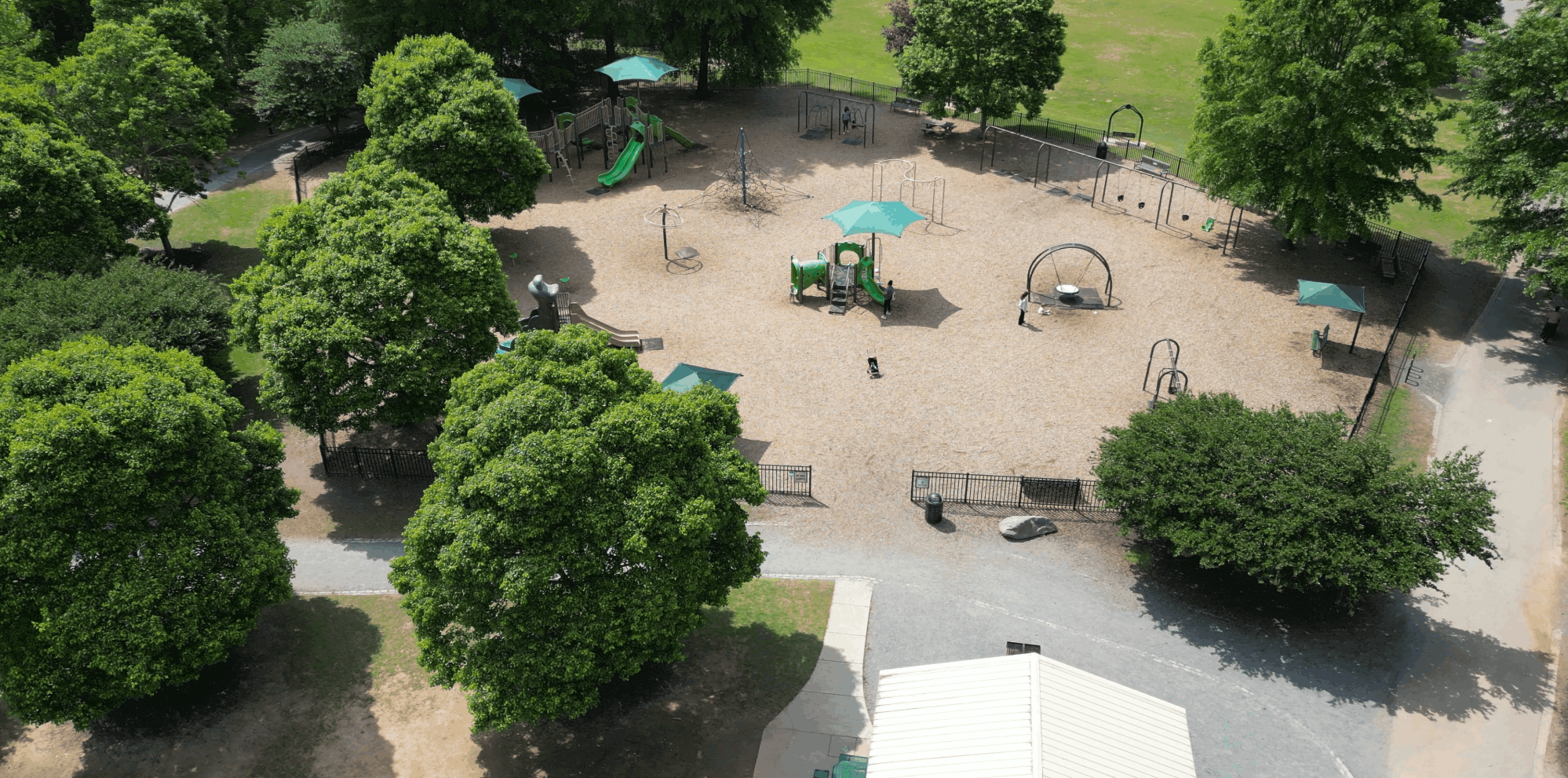 East Cobb Park is a favorite for families nearby and features two playgrounds, baseball diamonds, soccer fields, walking trails, and more