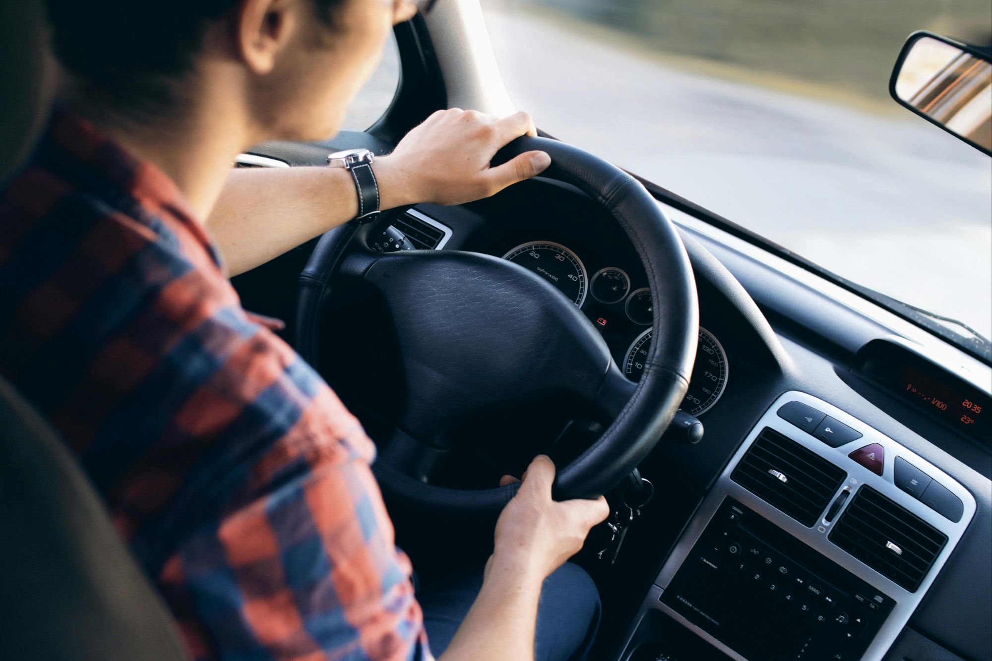 Driving a car through metro Atlanta