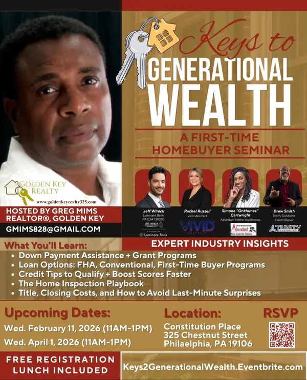 feature image of Keys to Generational Wealth A First Time Homebuyer Seminar