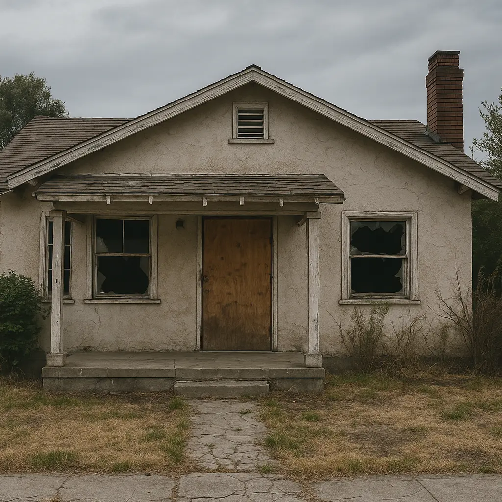 distressed home