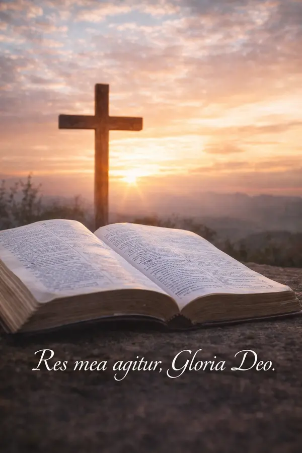 feature image of Res mea agitur, Gloria Deo — Cómo nació la frase que firma todo lo que hago