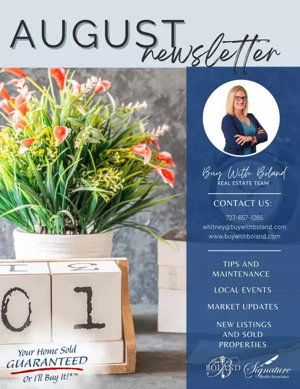  August Real Estate Newsletter 2025– What’s New in Tampa Bay?,Whitney Boland