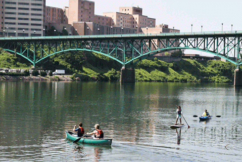 Kayaking on the Tennessee River in Knoxville TN
