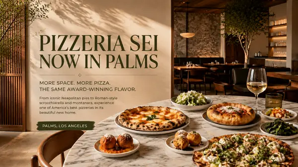 feature image of Pizzeria Sei Expands to Palms: Why One of America’s Best Pizza Spots Is Worth the Drive