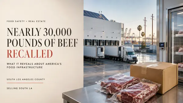 Nearly 30,000 Pounds of Beef Recalled: What It Reveals About America’s Food Infrastructure—and South LA Real Estate