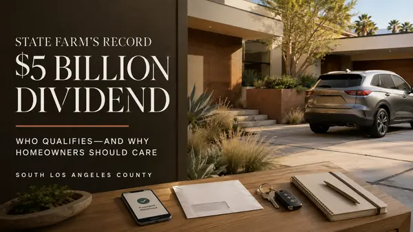 State Farm’s Record $5 Billion Dividend: Who Qualifies—and Why South LA Homeowners Should Pay Attention