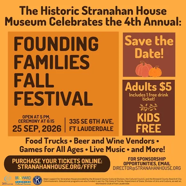 Fort Lauderdale Fall Fun: Stranahan House Festival!