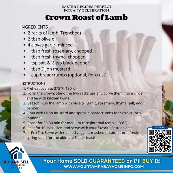 Easter Recipes Perfect for Any Celebration: Crown Roast of Lamb,Ernest Van Glahn