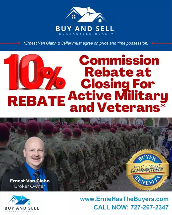 Honoring Our Heroes: 10% Commission Rebate at Closing for Active Military and Veterans.