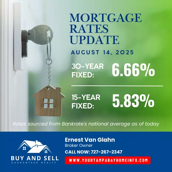  TODAY’S MORTGAGE RATES – AUGUST 14, 2025 
