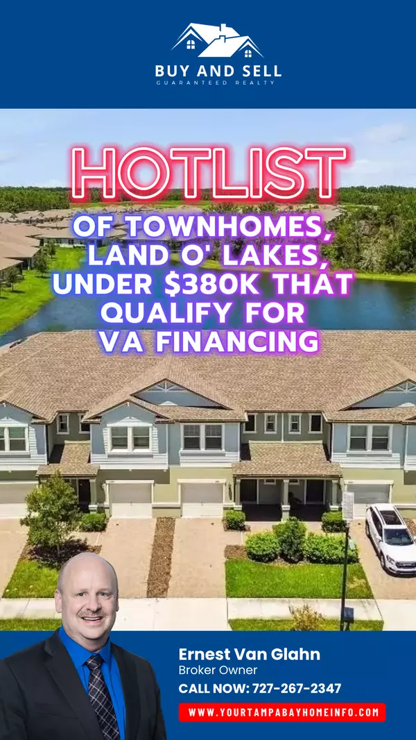 Hotlist Alert: Land O’ Lakes Townhomes Under $380K!