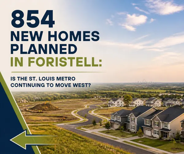 feature image of 854 New Homes Planned in Foristell: Is the St. Louis Metro Continuing to Move West?