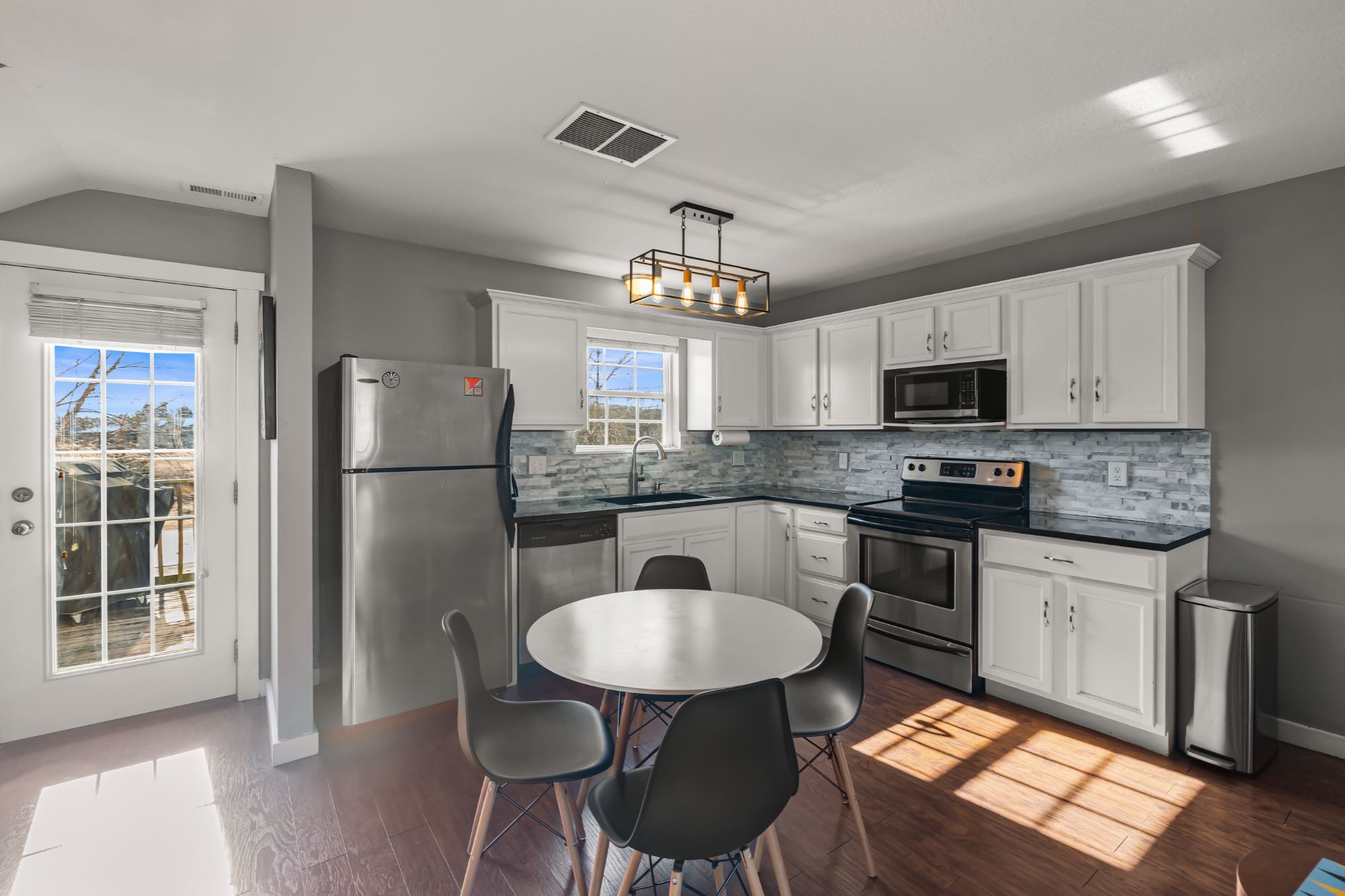 Kitchen with solid surface counters