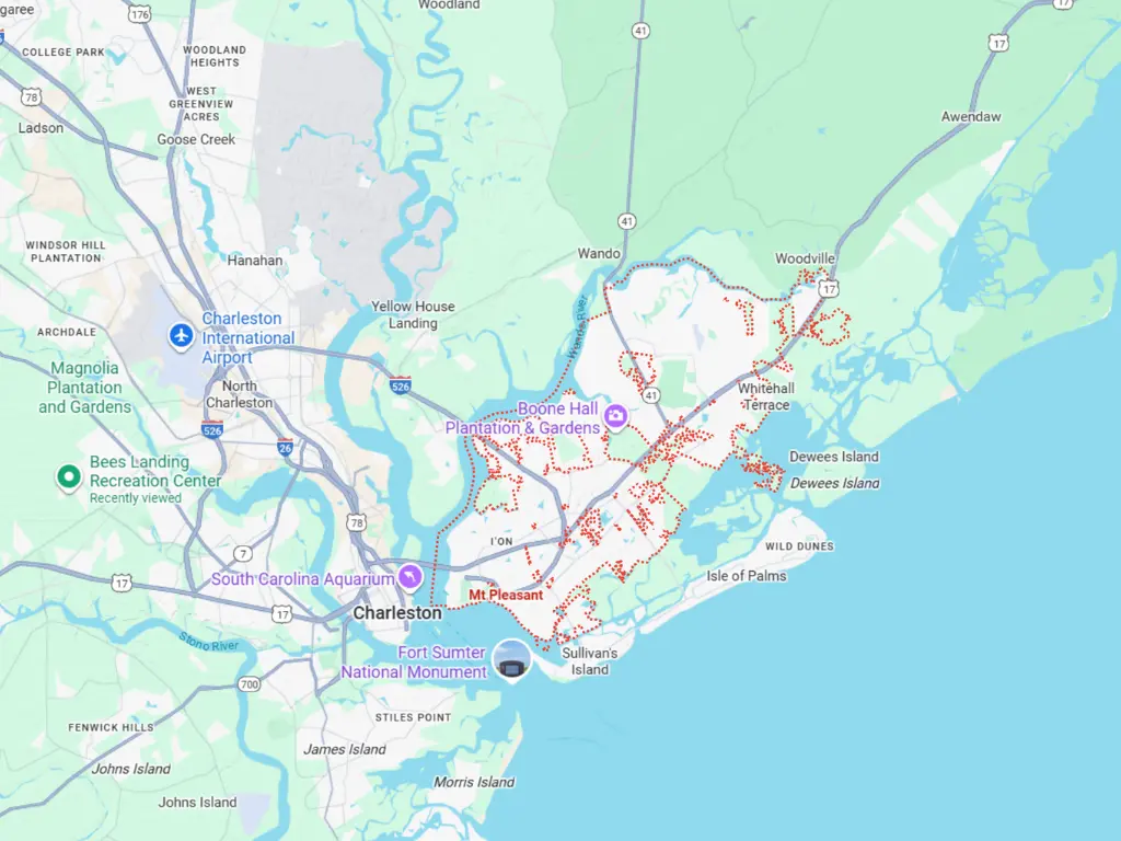 Mount Pleasant Map