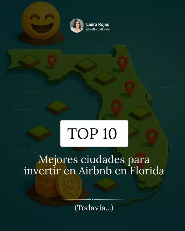  Las 10 Mejores Ciudades para Invertir en Airbnb en Florida en 2026 (y Por Qué),Laura Rojas