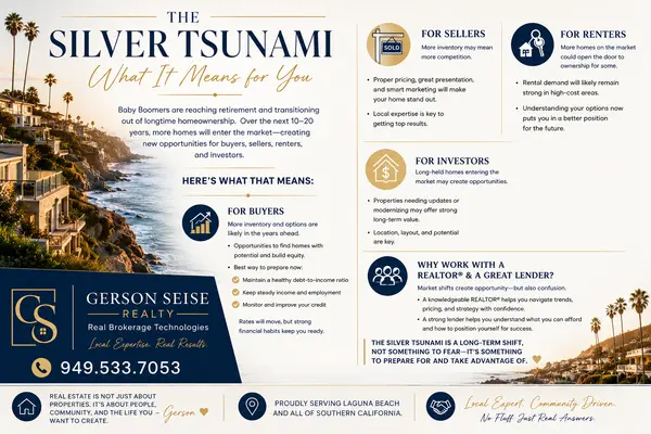 The Silver Tsunami Explained: What It Means for Buyers, Sellers, Renters, and Investors