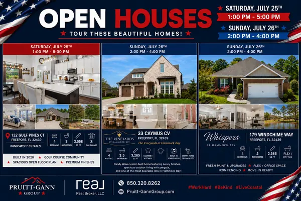 Tour Three Incredible Open Houses in Freeport, Florida This Weekend