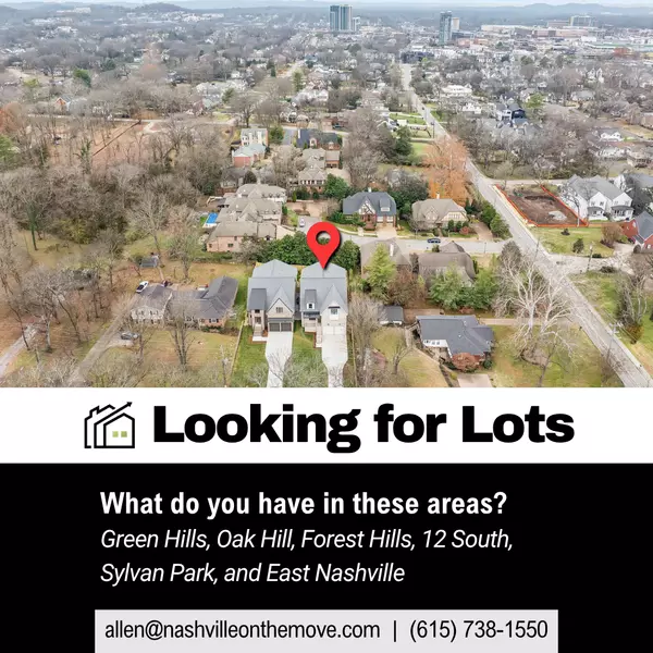 Seeking Residential Lots in Nashville’s Most Sought-After Neighborhoods