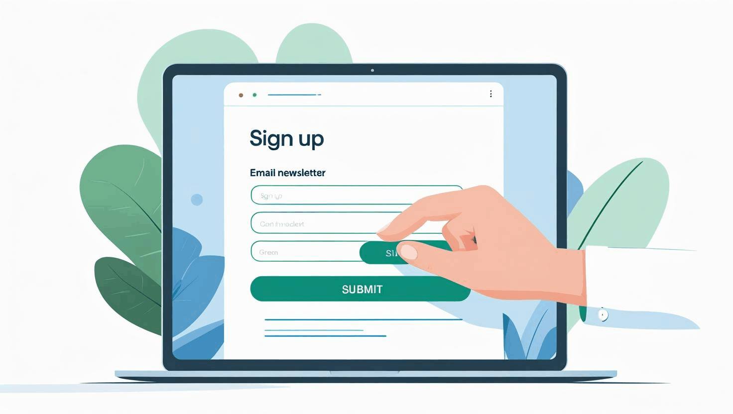 picture of sign up for weekly email