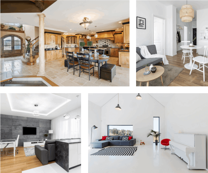 home staged living room