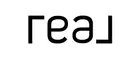 Real Logo Solid White with Black Wordmark