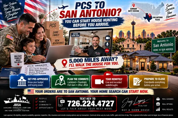 feature image of Buying a Home in San Antonio Before You Arrive: A Military PCS Guide