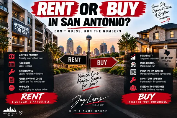 feature image of Should You Buy a House or Keep Renting in San Antonio?