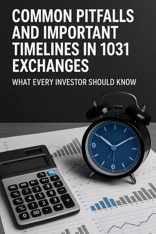 Common Pitfalls and Important Timelines in 1031 Exchanges: What Every Investor Should Know,Corey Ballew